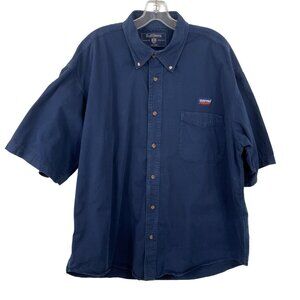 Dayton Freight Navy Blue Ruff Hewn Mens Size XL Short Sleeve Work Shirt